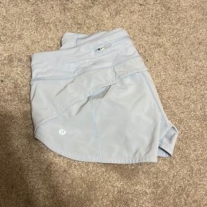 light blue lululemon Hotty hot shorts!